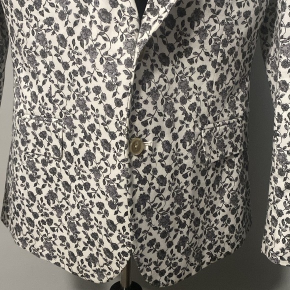 JF J. Ferrar Men’s Floral Suit Coat Blazer Wedding Party Dress Jacket 42S - Picture 3 of 9